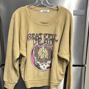 Daydreamer Tan and Pink Grateful Dead Sweatshirt